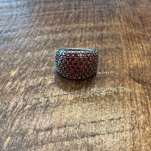 Bomb Party Garnet Ring